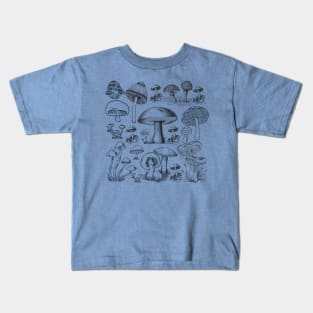 Mushroom Pattern Kids T-Shirt
